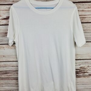 American Giant Mens Medium White Short Sleeve Crew Neck T-Shirt Tee           #4